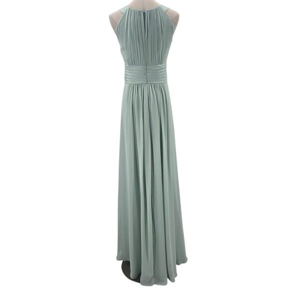 AW BRIDAL 16 2X plus sage green Dorian wedding formal party maxi dress NEW B135 - Picture 4 of 10